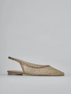 Ballerine tacco 1cm pelle bronzo