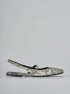 Ballerine tacco 1cm pitone beige