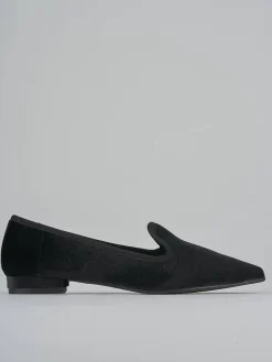 Ballerine tacco 1cm velluto nero