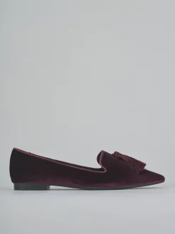 Ballerine tacco 1cm velluto bordo'