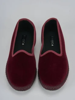 Ballerine tacco 1cm velluto bordo'