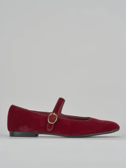 Ballerine tacco 1cm velluto bordo'