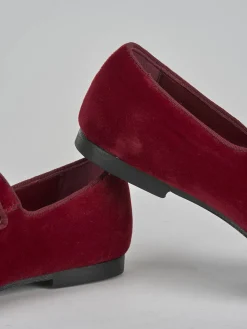 Ballerine tacco 1cm velluto bordo'