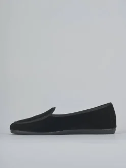 Ballerine tacco 1cm velluto nero