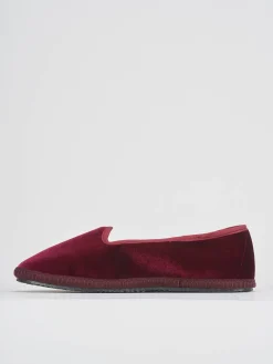 Ballerine tacco 1cm velluto bordo'