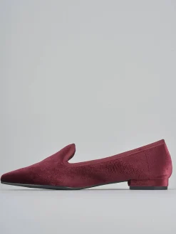 Ballerine tacco 1cm velluto bordo'