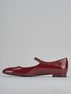 Ballerine tacco 2cm vernice bordo'