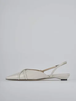 Ballerine tacco 2cm vernice beige