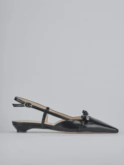 Ballerine tacco 2cm vernice nero