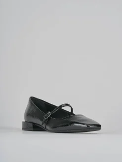 Ballerine tacco 2cm vernice nero