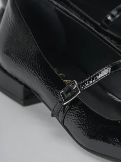 Ballerine tacco 2cm vernice nero