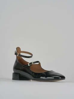 Ballerine tacco 2cm vernice nero