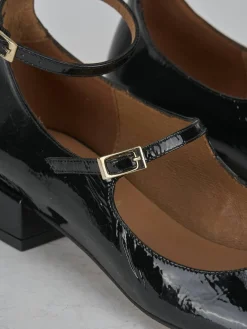 Ballerine tacco 2cm vernice nero
