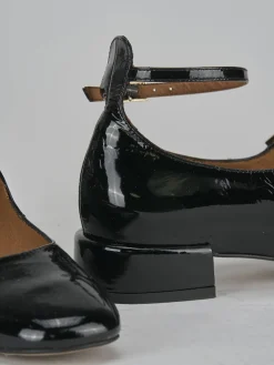 Ballerine tacco 2cm vernice nero