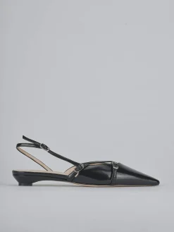 Ballerine tacco 2cm vernice nero