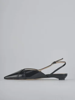 Ballerine tacco 2cm vernice nero