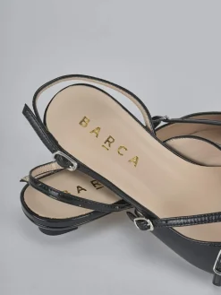 Ballerine tacco 2cm vernice nero