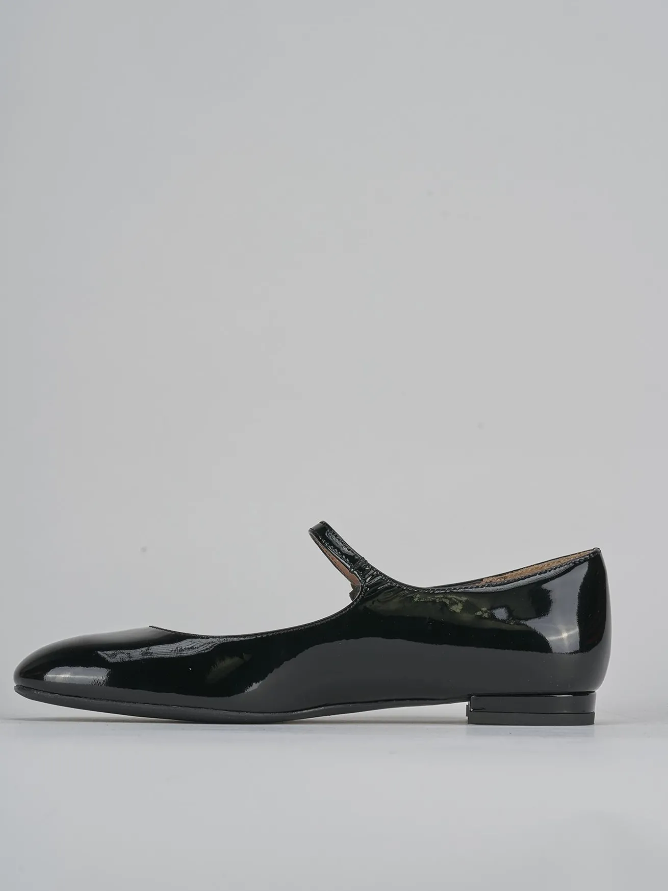 Ballerine tacco 2cm vernice nero