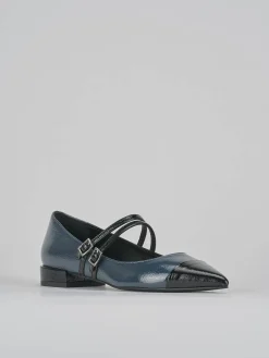 Ballerine tacco 2cm vernice nero