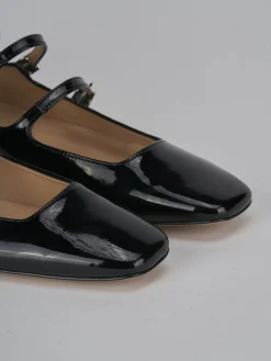 Ballerine tacco 1cm vernice nero