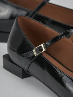 Ballerine tacco 1cm vernice nero