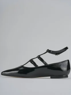 Ballerine tacco 1cm vernice nero