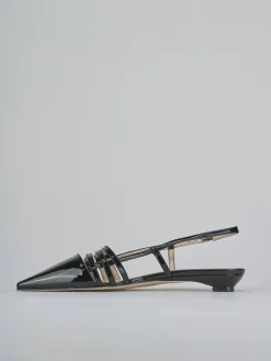 Ballerine tacco 2cm vernice nero