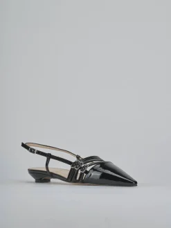 Ballerine tacco 2cm vernice nero