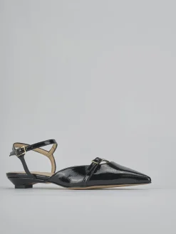 Ballerine tacco 2cm vernice nero