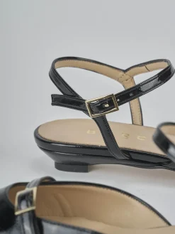 Ballerine tacco 2cm vernice nero