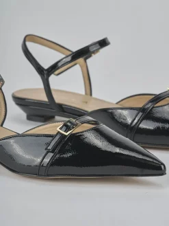 Ballerine tacco 2cm vernice nero