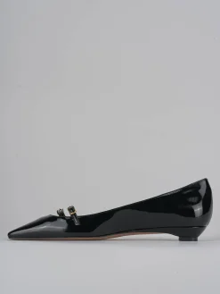 Ballerine tacco 2cm vernice nero