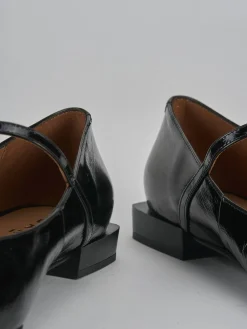 Ballerine tacco 1cm vernice nero