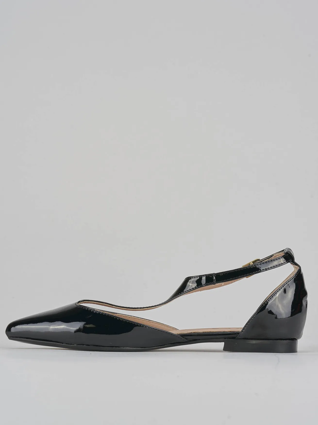 Ballerine tacco 1cm vernice nero