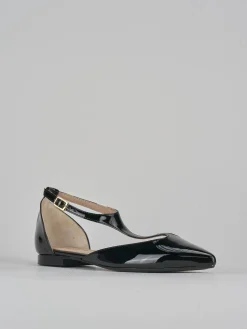Ballerine tacco 1cm vernice nero