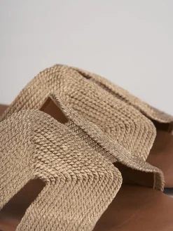 Ciabatta tacco 1 cm rosa pelle