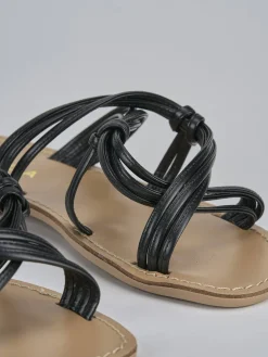 Ciabatta tacco 1 cm nero pelle