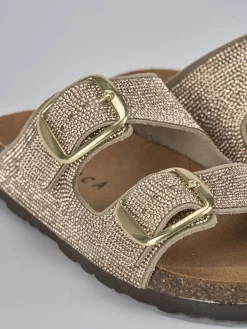 Ciabatta tacco 1 cm rosa pelle