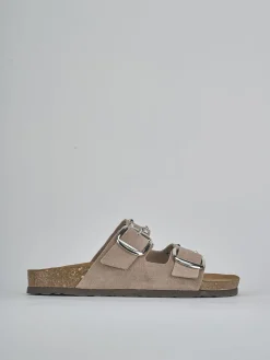 Ciabatte camoscio beige