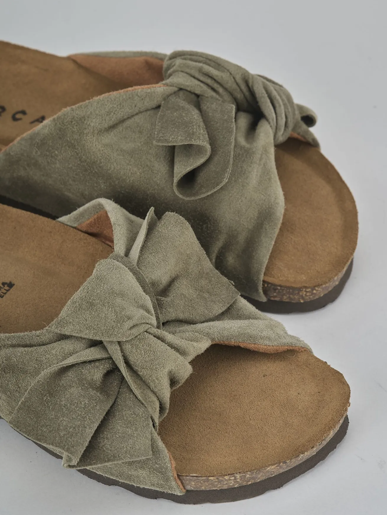 Ciabatte camoscio verde