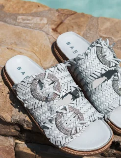 Ciabatte pelle bianco