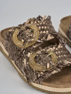 Ciabatte pelle bronzo