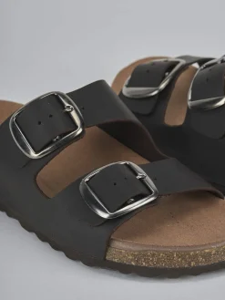 Ciabatte tacco 1cm camoscio testa