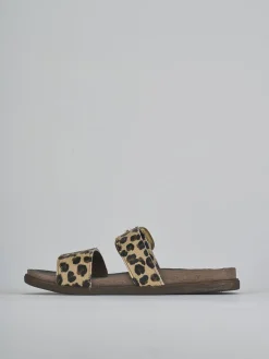 Ciabatte tacco 1cm cavallino multicolor