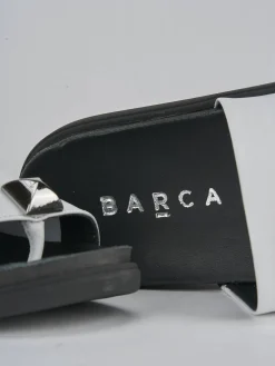 Ciabatte tacco 1cm pelle bianco