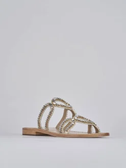 Ciabatte tacco 1cm pelle bianco