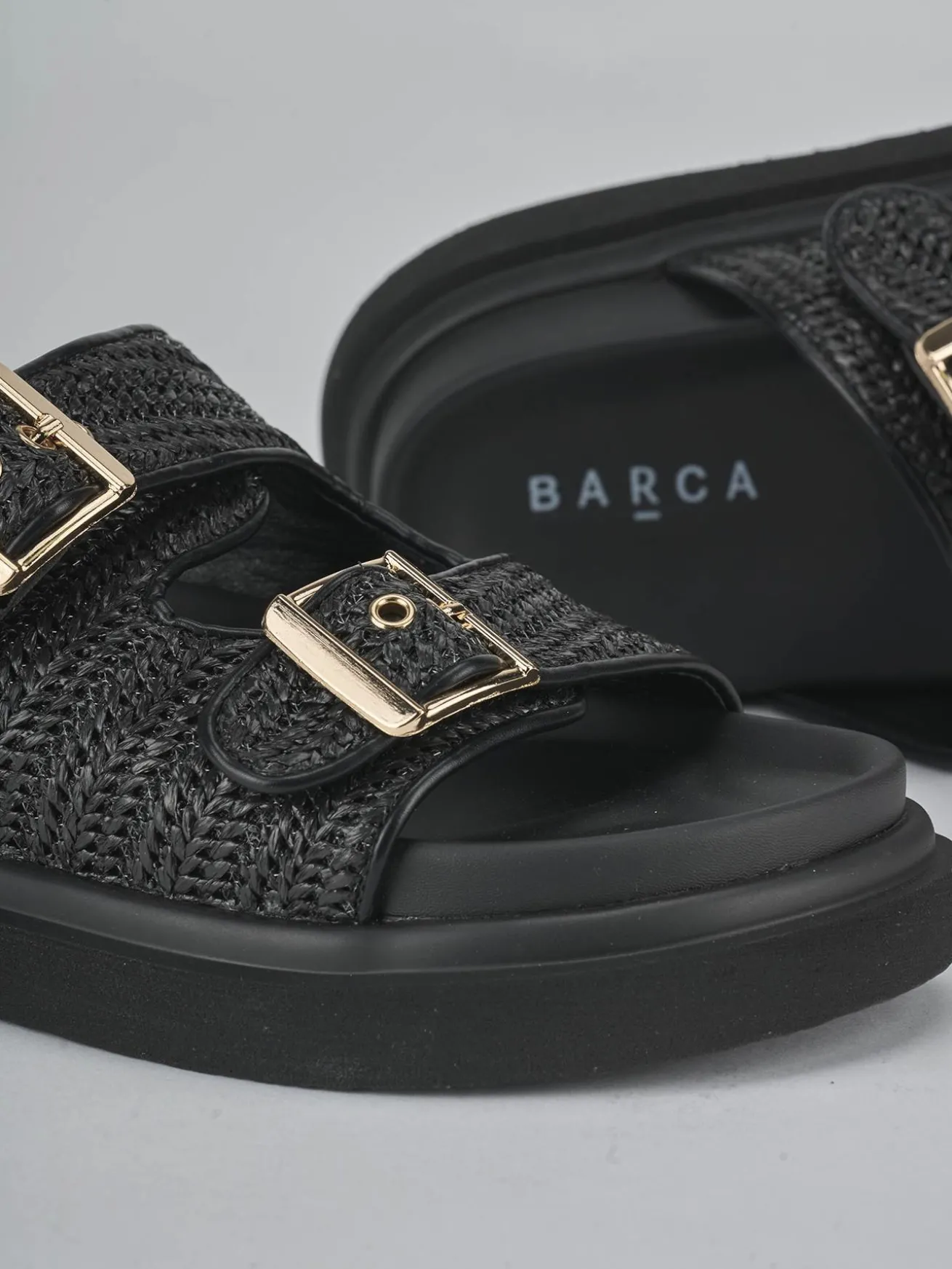 Ciabatte tacco 1cm pelle nero