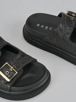 Ciabatte tacco 1cm pelle nero