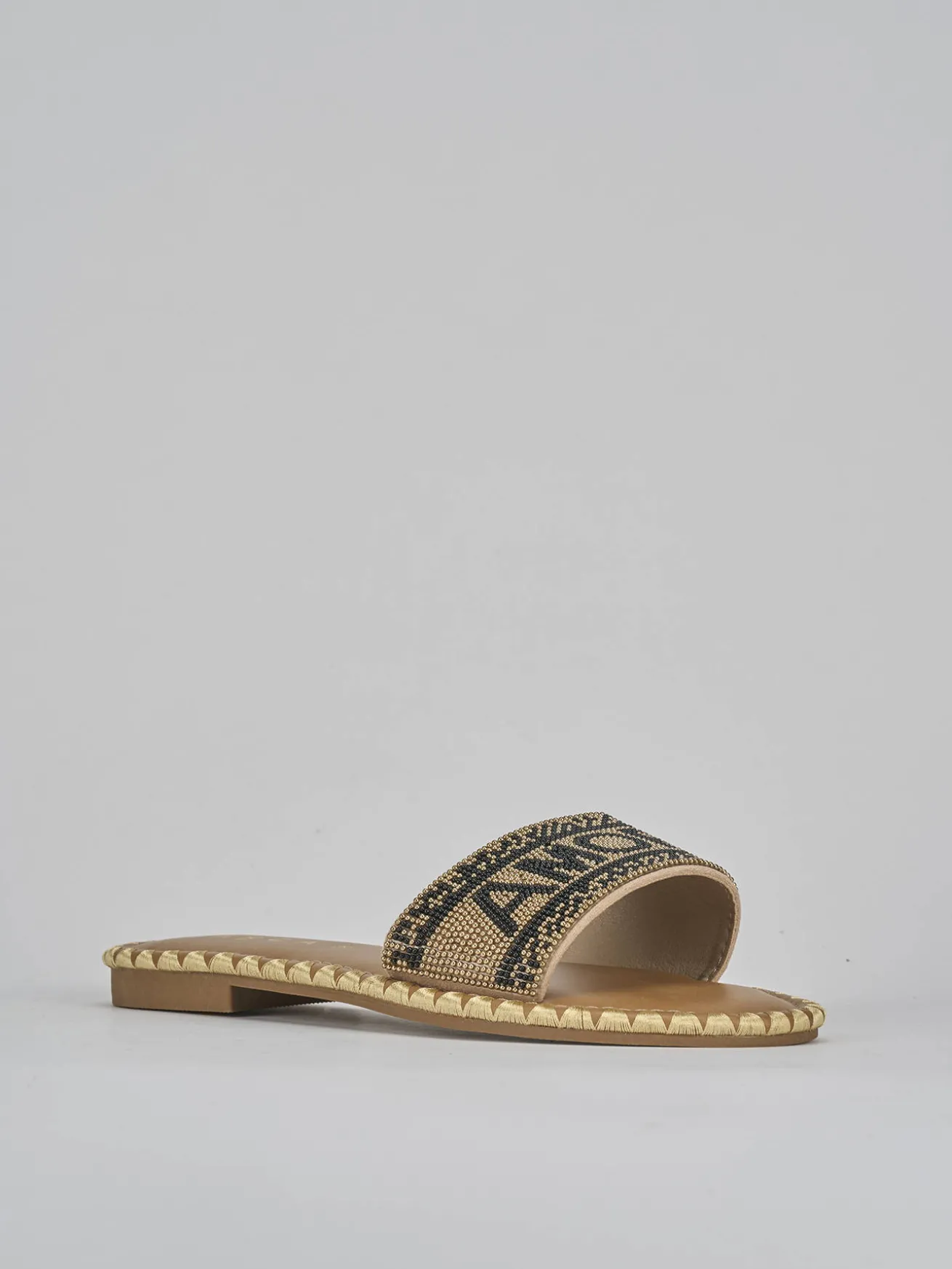 Ciabatte tacco 1cm pelle nero