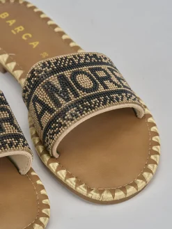 Ciabatte tacco 1cm pelle nero